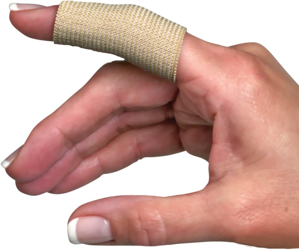 手指袖、关节炎的疼痛缓解、炎症、裂缝、布利斯特、Tendonitis和运动应激物、支持和压缩的塑料包装、各种大小、12个计数