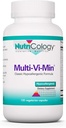 Nutricology Multi-Vi-Min Supplement – Multivitamin for Men & Women, with Iron, Daily Vitamins, for Yetişkinler, High Potency, Bio available, Vegetarian Capsules - 150 Count Count Count