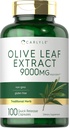 Carlyle Olive Leaf Extract Capsules 124; 9000mg 124; 100 Count 14; Non- GMO, Gluten Free 124; Suplemen Potensi Tinggi