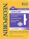Neosporin + lidokain První pomoc Antibiotický mast, Maximální síla a rychle působící Topical Pain Reliever, 24-hodinová ochrana proti infekci, která číhá pryč bolest, Bacitracin zinek, 0,5 oz