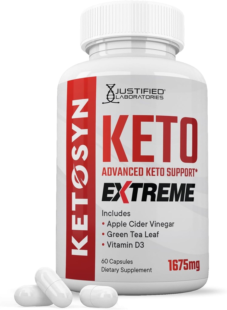 Ketosyn Keto ACV 극단적인 알약 1675 MG Keto 지원 혼합 캡슐 대안 애플 Cider Vinegar 여분 처녀 올리브 기름 분말 녹차 잎 60 캡슐로 공식화되는 Keto ACV Gummies에