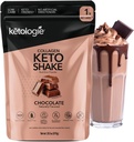 Keto Collagen Shake (Chocolate) - s kokosovim oljem, Prebiotiki, Grass Fed Hidralizirani kolagen Peptide Tip I & III, Nizki karb, Gluten Free,1.78lbs. (810g)