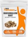 BulkSupplements.com Marshmallow Root Extract Powder - Marshmallow Root Supplement, Herbal Supplement - Gluten Free, 1,2g per Serving, 250g (8,8 oz) (Opakowanie po 1)