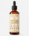 Lion’s Mane Mushroom Tincture Drops — Organic Liquid Extract — Focus & Clarity Supplement — 2 oz