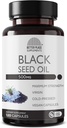 Black Seed Oil Capsules | (GMO eta Vegan ez) Cold-Pressed Nigella Sativa Pure Black Cumin Seed Oil hornitzen | Super Antioxidatzailea digestiorako, Jointetarako, Ile eta Azalerako | 500mg kapsula bakoitzeko
