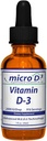 Nutrisal Micro D3 Vitamina D-3 Drops - Alto Concentrado (2 milhões de UI) Vitamina D3 com Tecnologia Nano e até 10X Mais Absorção -1 oz (30 ml)