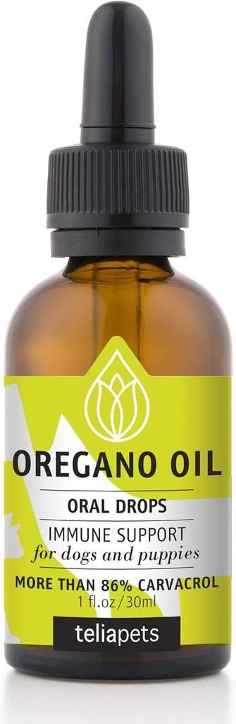Vetercure Oregano Oil Oral Drops for Pets- Natural Immune Support for Dogs & Puppies- Pet Supplement - Perfect Dog Coat, Skin & General Health-1 fl.oz üçün Deep Cleansing Action