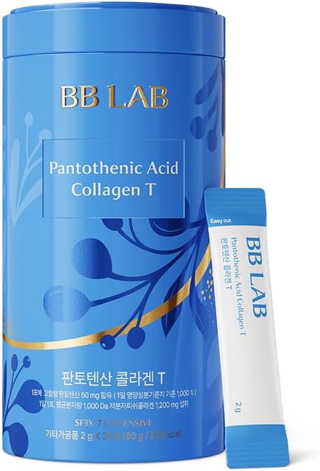 BB LAB pulbere Colagen, SF3X-7 Seria intensiva, Made in Korea, 30 Sticks (Acid pantotenic Colagen T), albastru