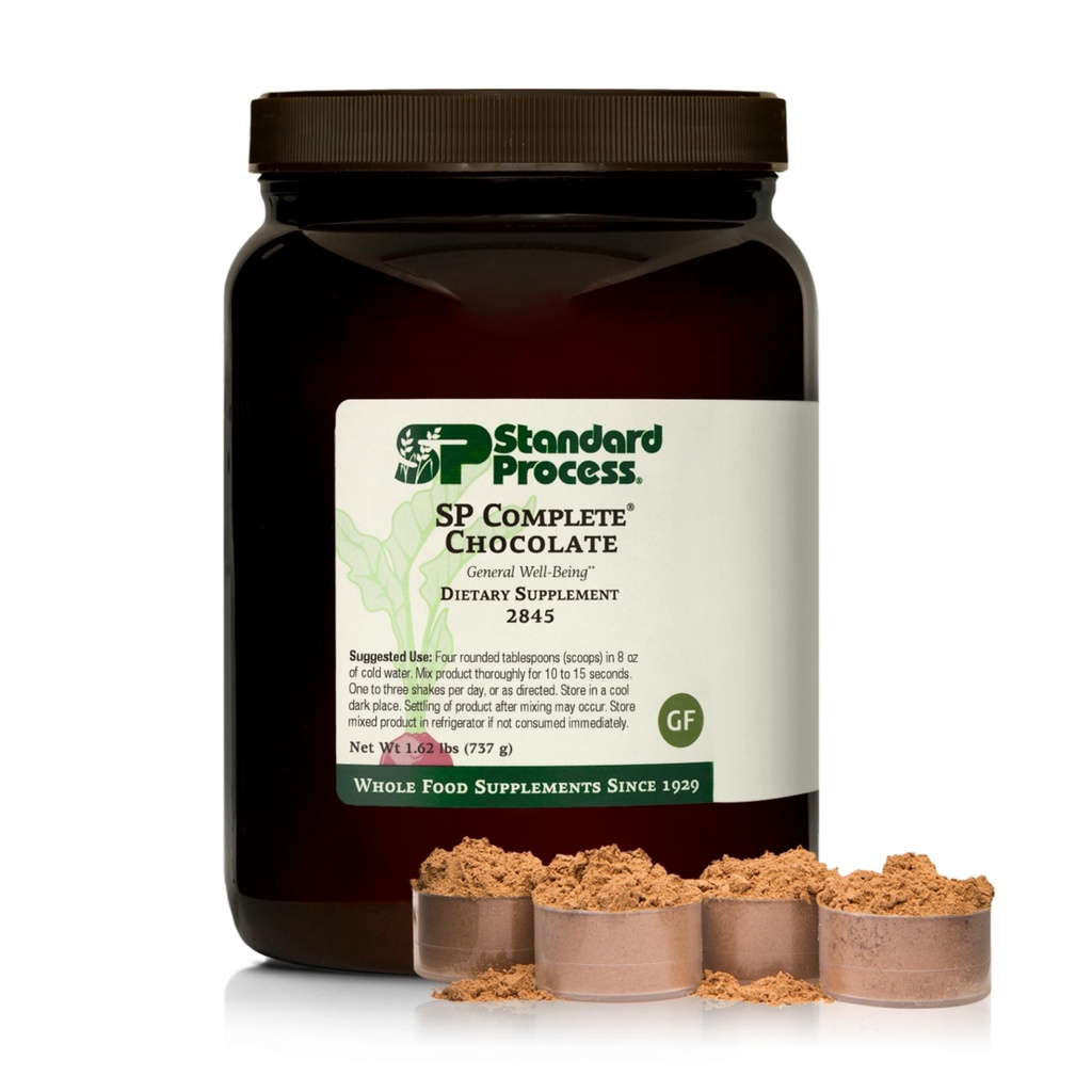 Standard Process Inc. SP Complete - Protein Powder with Amino Acids - Aids Muscle Health & Antioxidant Activity - Intestinal & Immune Function - Vegetarian, Gluten-Free & Non-Soy - Chocolate, 26 oz