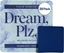 Fleur Marche Dream, Plz Botanical Sleep Patch - Besser ZZZ mit Valerian Root, L-Theanine, Lavender Oil & Hops - Natural Sedative - Hochverfügbar - 28 Patches