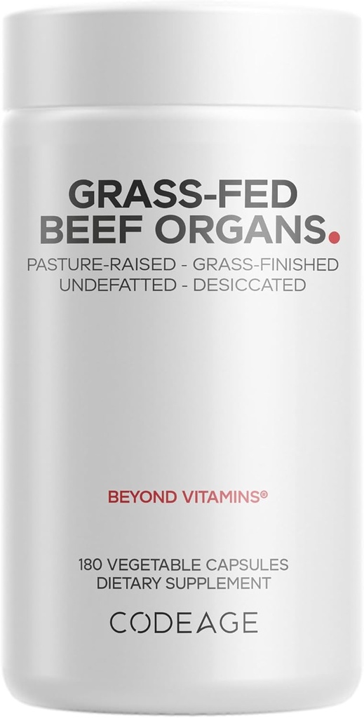 Codeage Grass Fed Beef Organs Supplement 