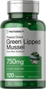 Horbäach Green Lipped Mussel |120 Capsules | from New Zealand | Premium Freeze Dried Mussel Powder | Non-GMO and Gluten Free