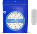 Kích cỡ Capsuline 1000 - Giấy bạc trắng có màu Glatin - 10000 bá tước - Gel Pisule trống - DIY purne Pisule Capsule - Caps rỗng và Halal Certified - Không có giấy phép