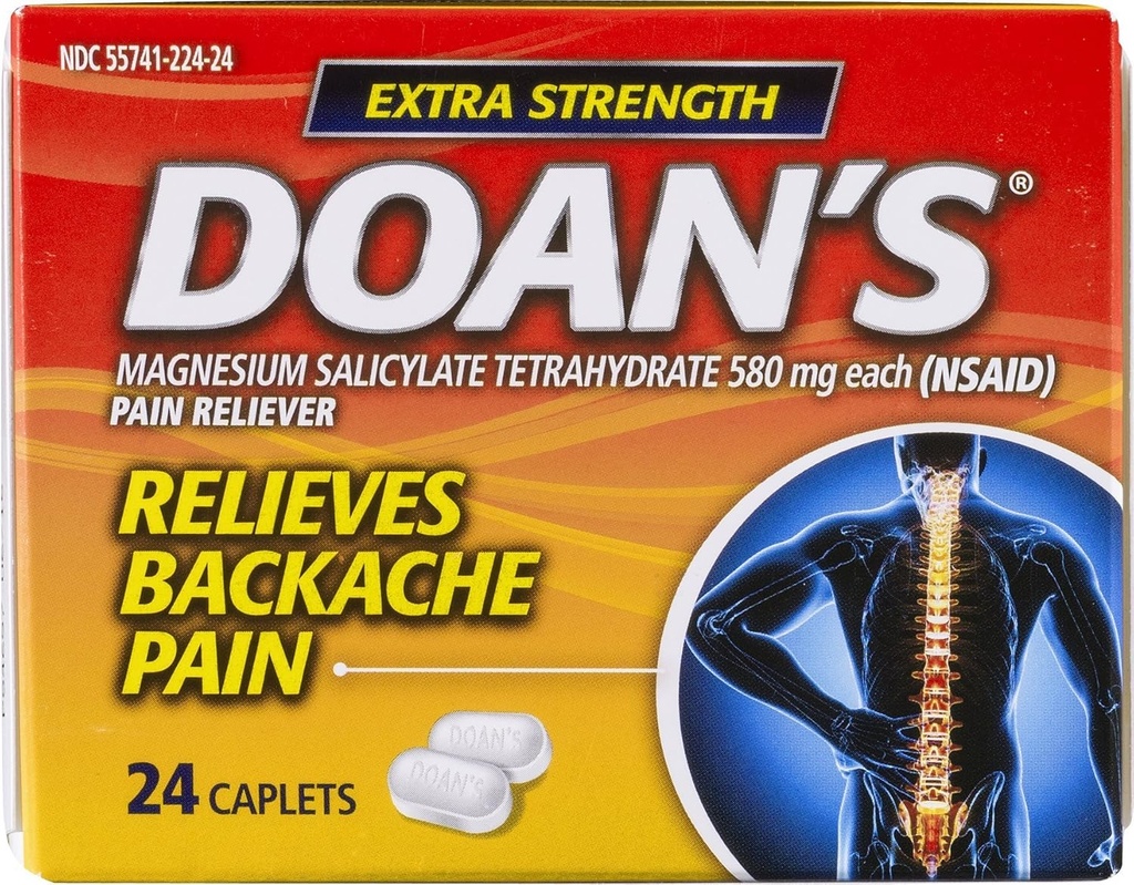 Doan's Extra Strength Pain Reliever Caplets - 24 Ct