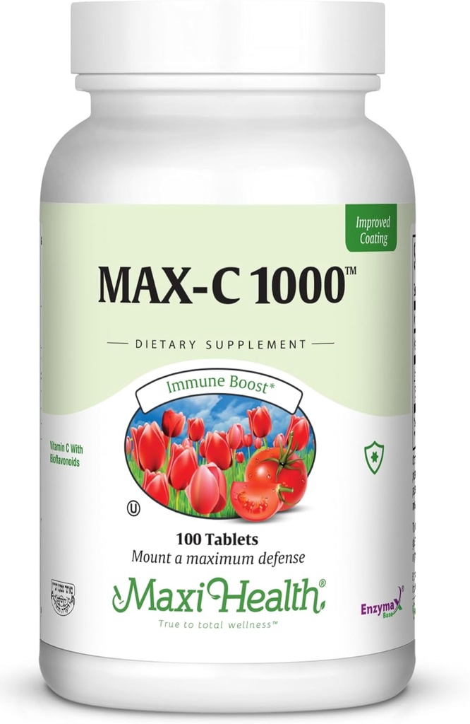 1000 mg bitamina C - 1000mg Tablets Ultra Absorption Formula - Gluten Free Kosher Dietary Non GMO bitamina C osagarria Immune euskarriarentzako - VIT C bitamina C pilulak Ascorbic Acid-etik, 100 konde