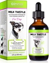 Kẹo dẻo cho chó, Dog Reglopation Drops - Dog Milk Thittle giúp Dog Gan Detox, Pet Phụ trách liệu pháp dầu cá hồi, Curcumin C3 và Omega 3 EPA & DHA, Bacon Flavor - 2fz.