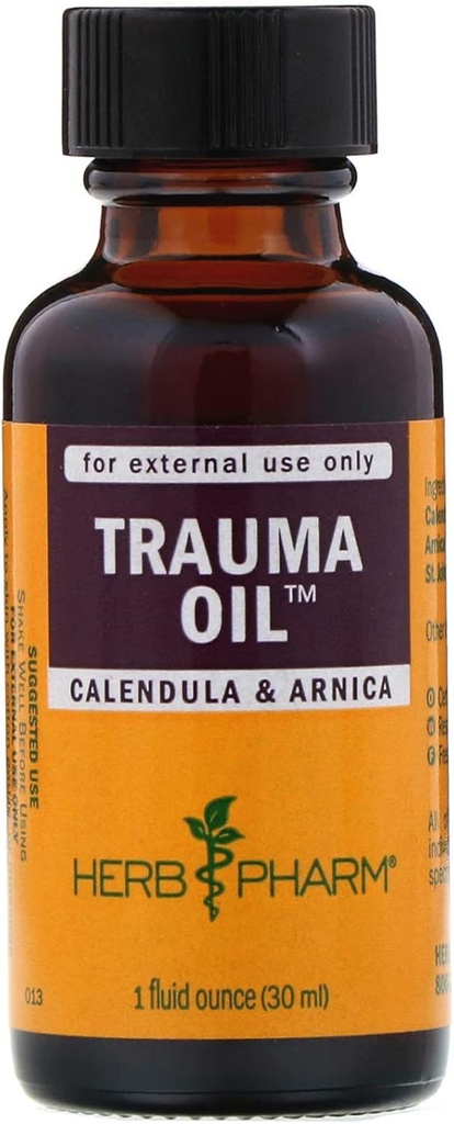 HERB PHARM Trauma Oil Compound, 1,2 Libras (FAOIL01), 1 Fl Oz (Pacote de 1)