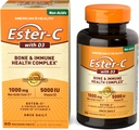 American Health EsterC กับ D3 Baron Immun Commix Commonian tables 24 Hour Immun สนับสนุน 1000 mg EsterC 5000 IU IU วิตามิน D3 NotAcidic Cservers 60 เคานต์