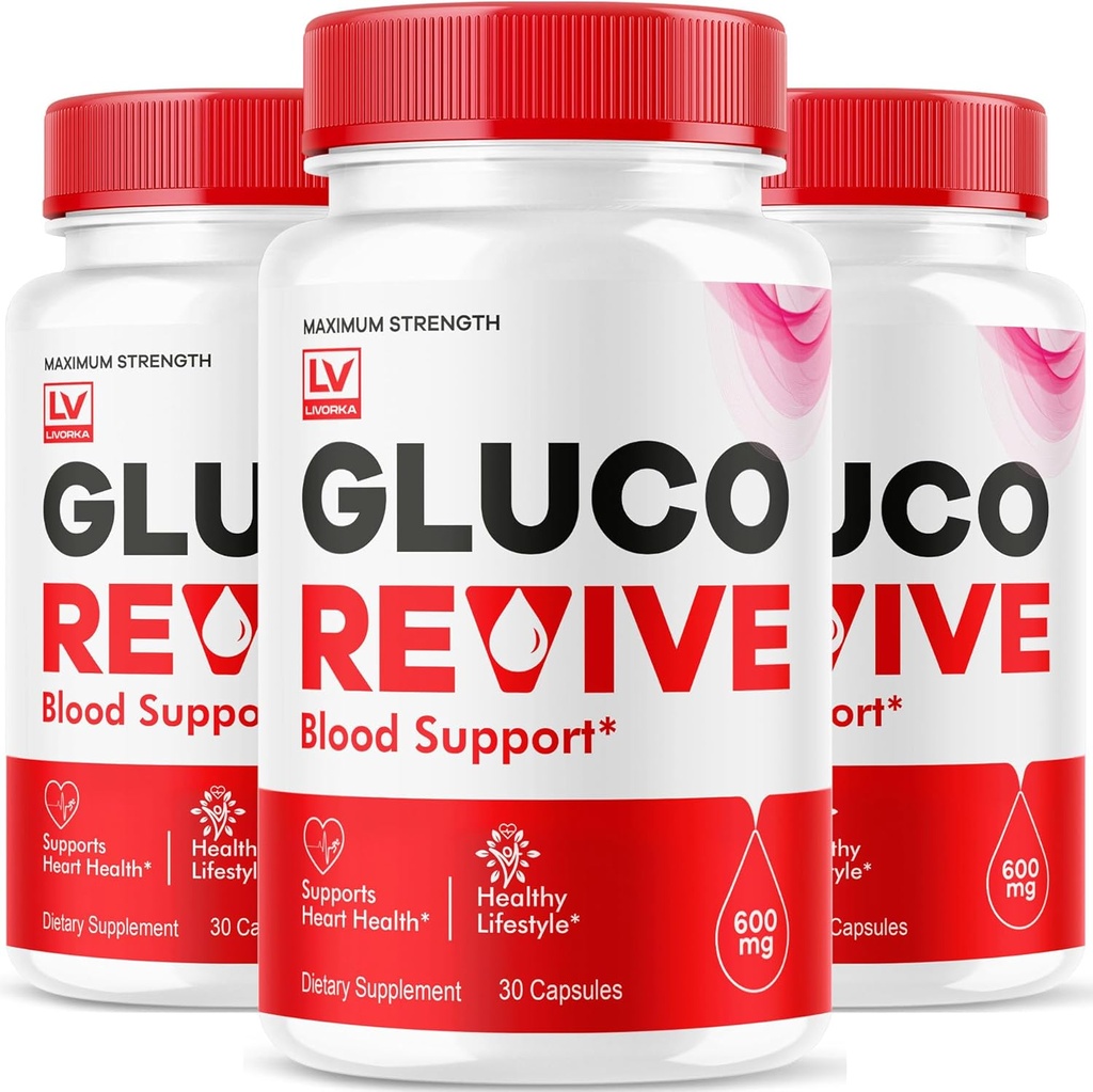 (3 пакета) Gluco Revive - GlucoRevive, Gluco Revive Pills, GlucoRevive Support, Gluco Revive Capsules, Gluco Revived All Natural Premium Formula, Gluco Revive Pills Reviews, 90 капсул на 3 месяца