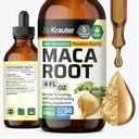 BIO KRAUTER® Maca Root for Women and Men - Vegan Maca Root Liquid Drops 680 mg for Drive, Performance & Energy Support - 4 Fl.Oz., 56-Day Supply, Non-GMO, Alcohol & Sugar Free Herbal Supplements