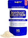 BodyBoost Premium Colostrum Celý, 100% Bovine Colostrum Powder, Imunitní Booster Dodatek s Imunoglobulin & Lactoferrin, Grass Fed Colostrum Powder, Gut Health, Diverse Intake, 16 oz