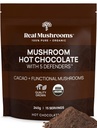 Casolets d'or de xocolata calenta amb Reishi, Turquia Tail, Chaga, Shiat, Maitake Cocao Mowder Mushruch, 5 defensors de la sala Cascoder, Vegan, Gutten-Free, 15 Servs