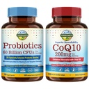 Terranics Probiotics & CoQ10 Bundle, Heart & Digestion Health, 60 Billion Probiotics, Bioactive Coenzyme Q10 200mg, Extra Virgin Olive Oil, Bundle & Save