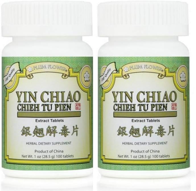 Plum Flower Yin Chiao Chieh Tu Extract, 100 Tablet (2-Pack)