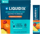Liquid I.V. ® Hydration Multiplier ® - Tropik Punch - Hydration Toz Packets | Electrolyte Toz İçki Mix | Rahat Single-Serving Sticks | Non-GMO | 16 Xidmətləri