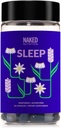 Naked Sleep - GABA L Theanine Natural Sleep Aid - Lemon Balm, Lavender, and Melatonin for Improved Relaxation and Sleep Quality - Gluten-Free and Vegetarian - 30 Capsules