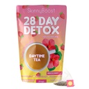 SkinnyBoost 28 Day Detox Daytime Tea -HIBISCUS BERRY (28 Tea Bags) Supports Metabolism Boost, Detox, Antioxidants, Energy, Digestion, Non GMO, Vegan, Keto Friendly