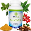 Glucofix - Berberine Supplement - Herbal Supplement med kanel, Gymnema, Berberine, Bitter Melon och Turmeric - 120 kapslar