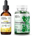 Wild & Organic Maca Root Tinte 2 fl oz & Chlorophyll Gummis