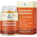 Turmeric Curcumin Immune Support Gummies - Antioxidant Turmeric Gummies for Advanced Skin Support - Digestive Support - Gummy Vitamins with Curcumin Powder & Black Pepper - Immune Booster - 60 Count