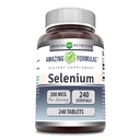 Amazing Formulas Selenium 200 Mcg | Tablets Supplement | Non-GMO | Gluten-Free | Made in USA (1 Pack | 240 Count)