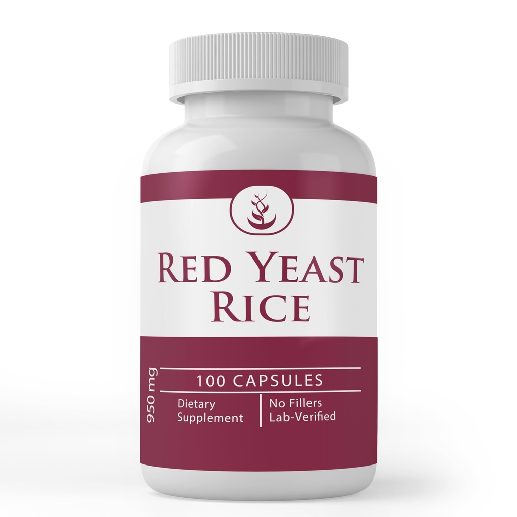 PURE ORIGINAL INGREDIENTS Red Yeast Rice Extract, (100 Capsules) Always Pure, No Additives Or Fillers, Lab Verified