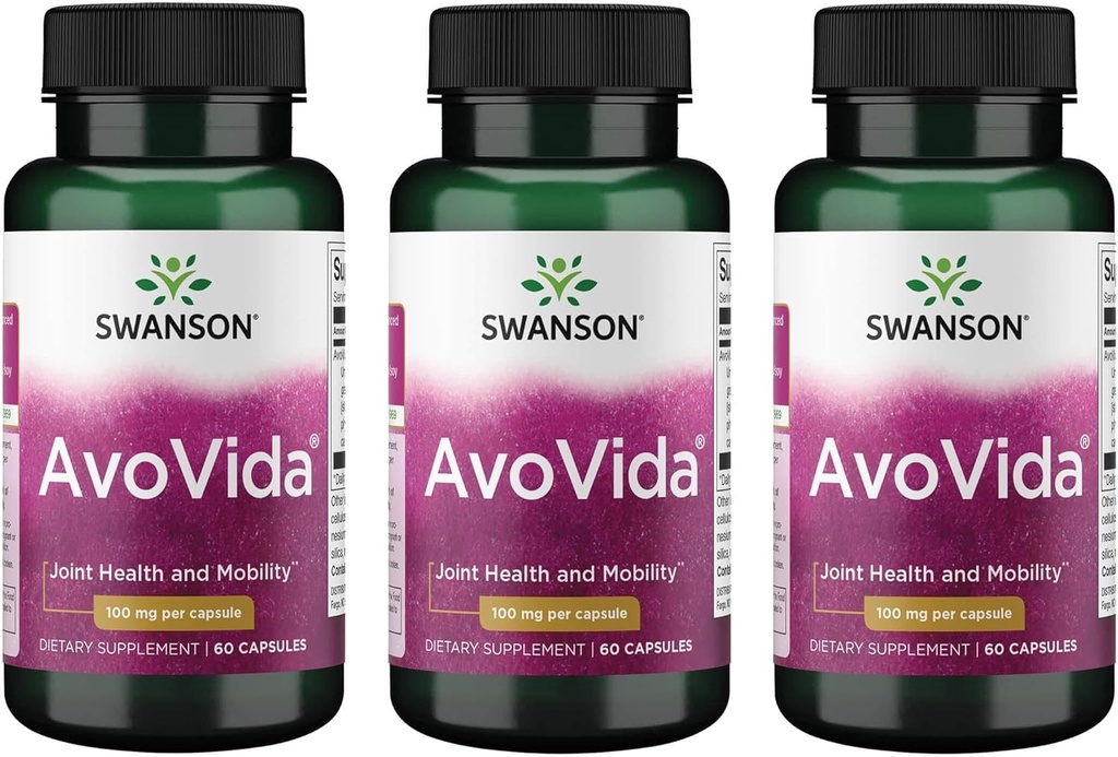 Swanson Avovida 100 Milligrams 60 Capsules (3 Pack)