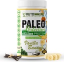 Paleo Perfection Vanilla Banana Grass Fed Beef Collagen Proteine Pulbere fără Stevia - Paleo, Keto, SCD, AIP Proteine Pulbere cu Apple Fiber, Morcov & Broccoli - 300g Proteine Powder & Superfood Blend