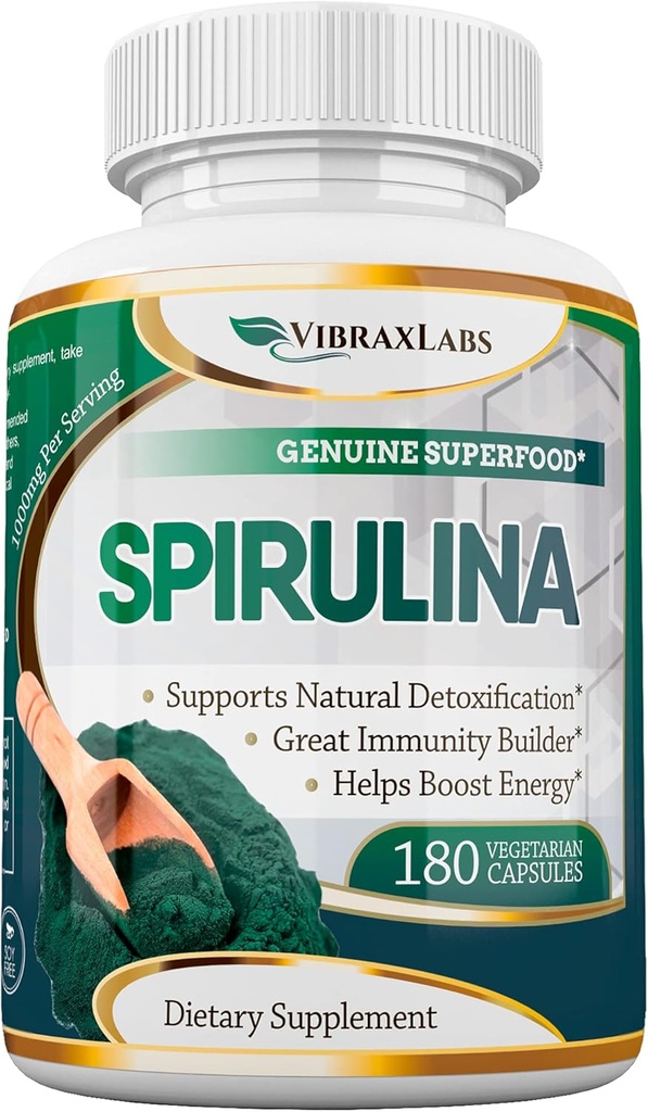 vibraxlabs Spirulina Kapsule 