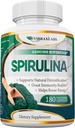 vibraxlabs Spirulina Capsules 100% Pure 1000mg Serveren (500mg Veggie Capsules) Poedersupplement, Ondersteunt Natuurlijke Ontgifting, Voordelen Gezondheid op celniveau, Beste met Chlorella