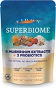 Eidon SuperBiome,蘑菇 Probiotics Powder Blend, Gut Balance, 微生素健康补编 有机Reishi, Chaga, Lion's Mane, Cordyceps, Turkey Tail, Shitake, Maitake, Phelinus, 30名服务员