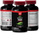Best Naturals Anti Gray Hår - Anti Grå Hår for menn og kvinner - Få din stil tilbake - Stopper Grå Hår Endre - Catalase for Grå Hår - Anti Grå Hår Supplement - Hårstøtte Vitaminer 1Bot 60Kaps