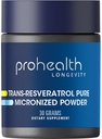 ProHealth Longevity Micronized Trans Resveratrol Powder 30 Grams - 98% Pure Pharmaceutical Grade, 1000 mg por Scoop, Absorción Superior e Biodispoñibilidade