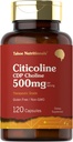 Tahoe Nutritionals Citicoline 500mg.120 Capsules.com Suppléments de choline CDP..