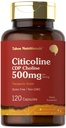 Tahoe Nutritionals Citicoline Supplement | 500mg | 120 Capsules | CDP Choline | Therapeutic Grade |Non-GMO and Gluten Free