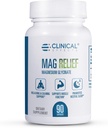 Efek klinis Mag Relief Magnesium Suplemen - 275mg Pure Magnesium Capsules Glycinate - 90 Magnesium Capsules - Quality Magnesium for Champ Defense, Bone, Muscle and Nerve Dukungan - USA Made