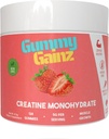 Creatin Monohidrat Gummie Muscle Putere Constructor Gain mai rapid de recuperare 5000mg pentru bărbați și femei Boost energie Pre-Workout Mestecables Supliment 128ct (Regular, Căpșuni)