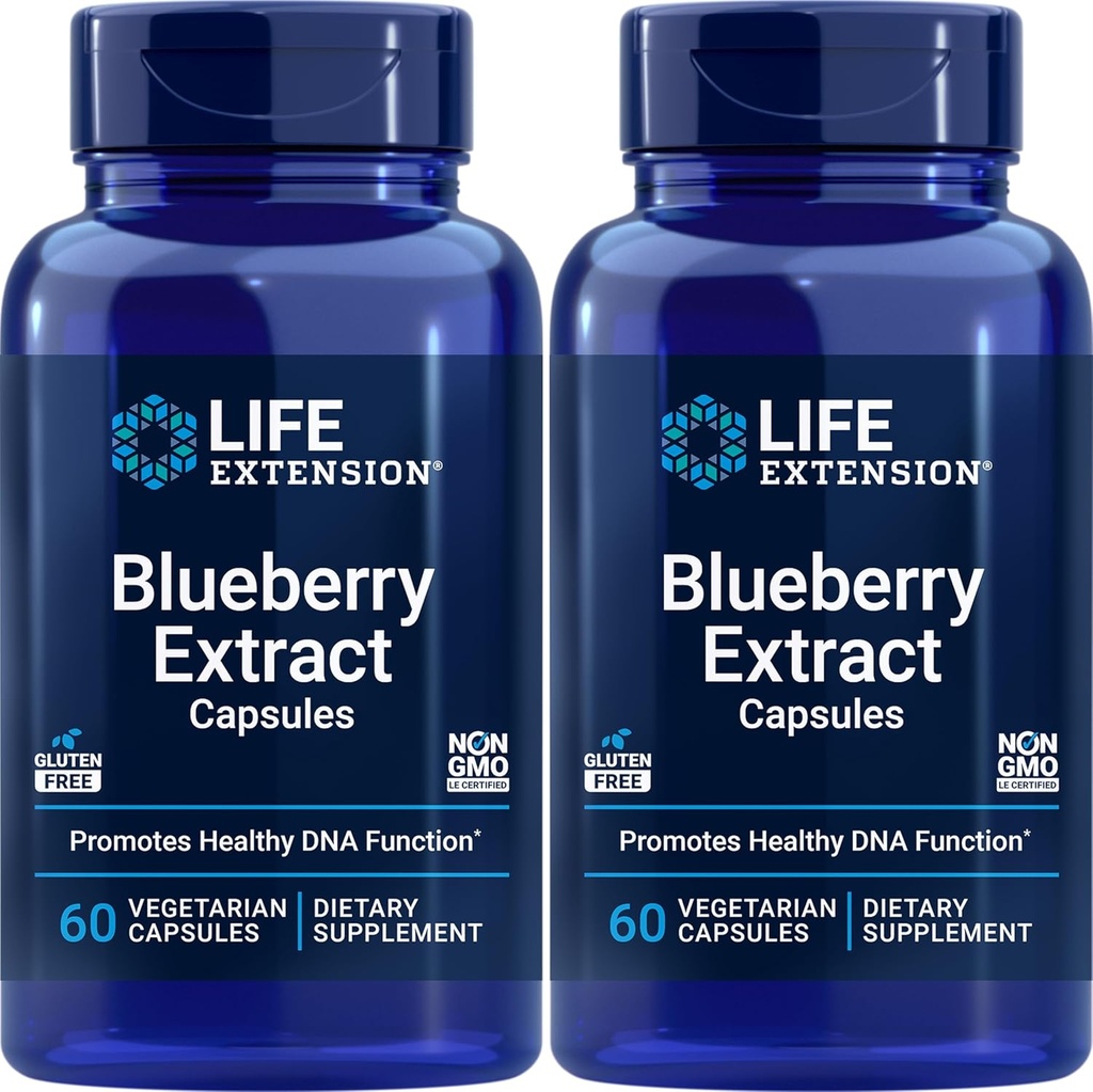 Life Extension Blueberry Extract, 60 Vegetarische Capsules (verpakking van 2)