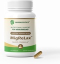 MigReLax - Doctor Formulated Migrene Relief Supplements - Alvási és Relaxációs támogatás Valerian, Lemon Balm, Passion Flower, Hops - Migrén kiegészítés nők és férfiak - Migrén Fejfájás Support