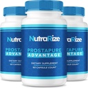 (3 Paket) Prostapure Capsules, Prostapure Advanced Prostature Suplement, Official All-Natural Advanced Formula, Maximum Power Pil untuk Mendukung seluruh Kesehatan, Prosta Pure Review (180 Capsules)